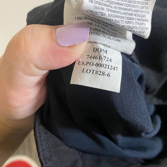 5.11 Tactical Men's Fast-Tac Urban Pants Black Tactical Pant Sz 32 - Picture 12 of 13